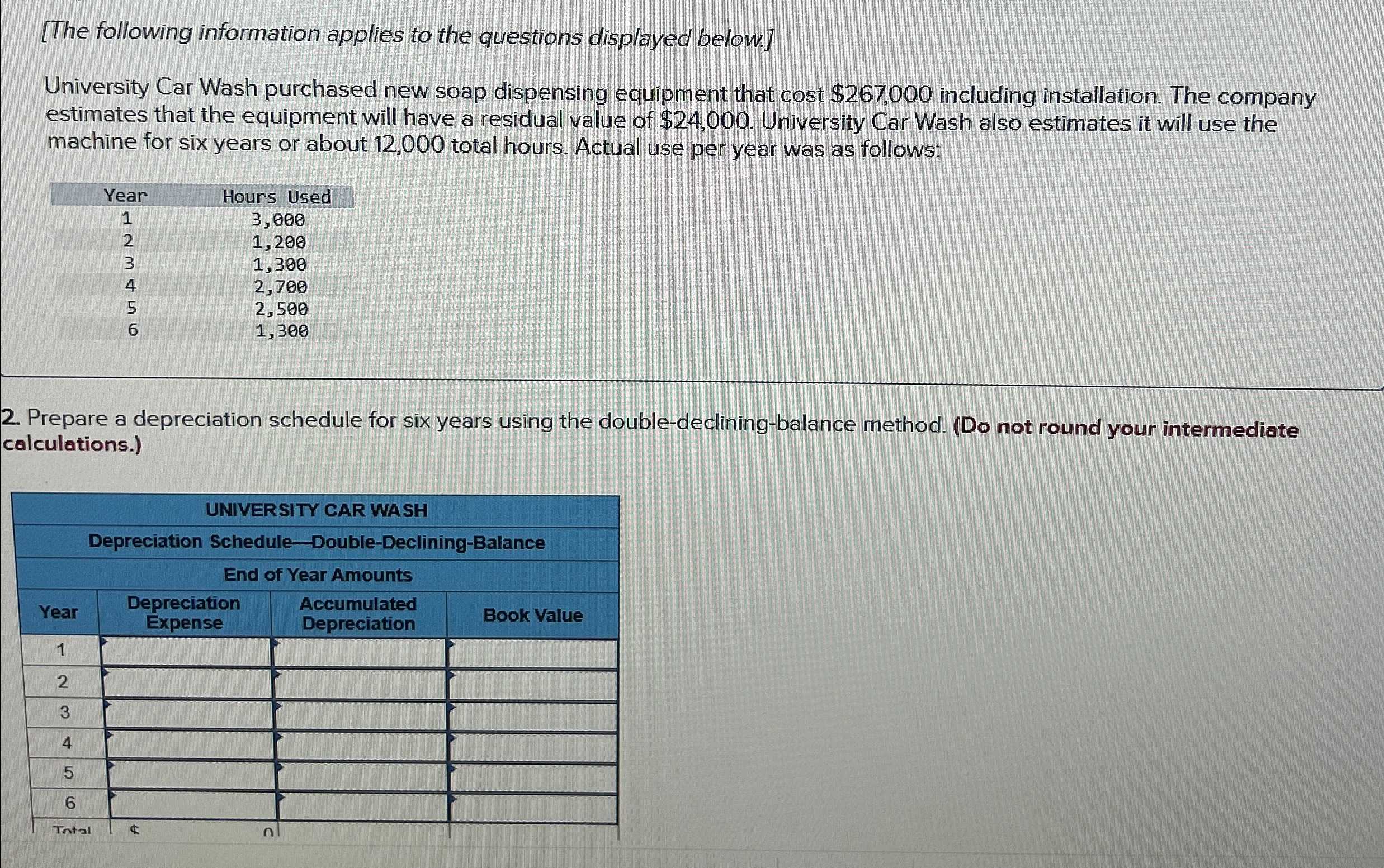 [The following information applies to the questions