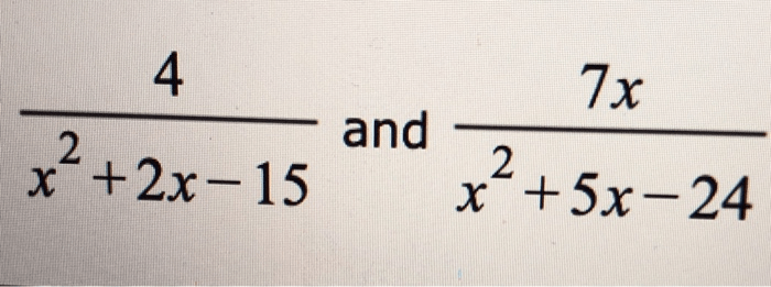 Findinf the LCD of rational expressions with