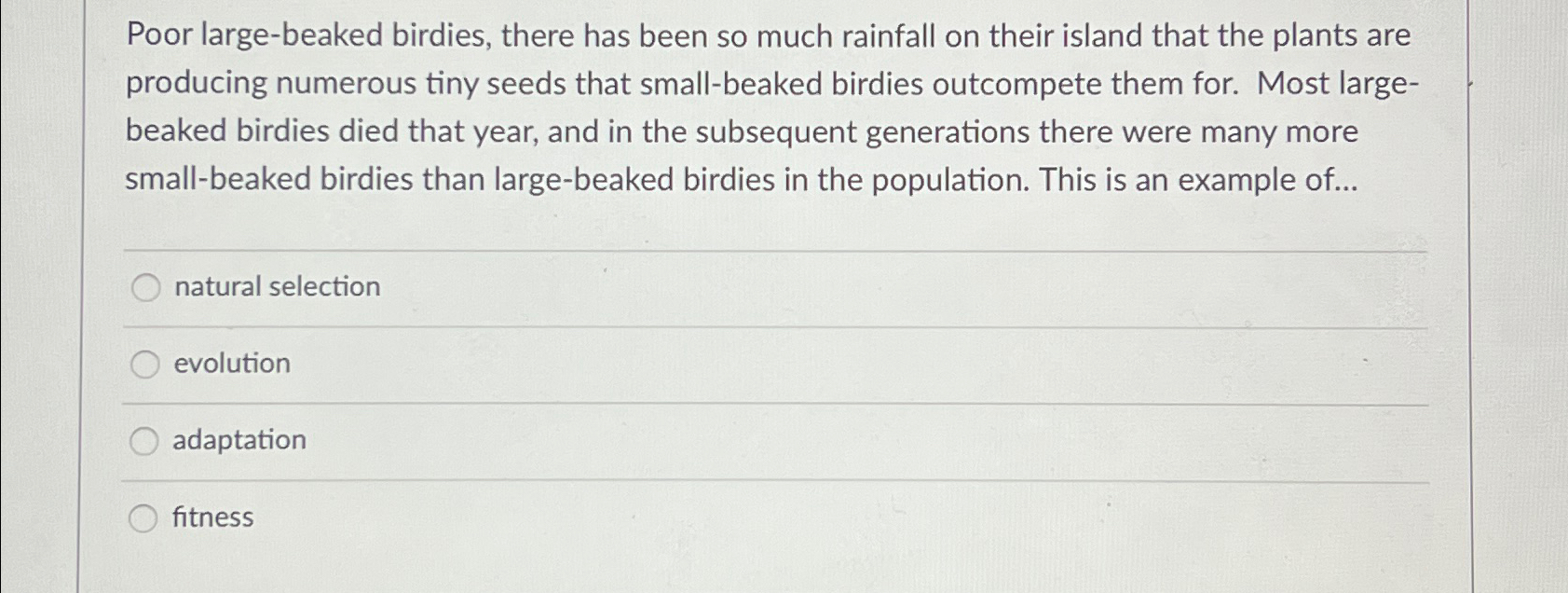 Solved Poor largebeaked birdies, there has been so much