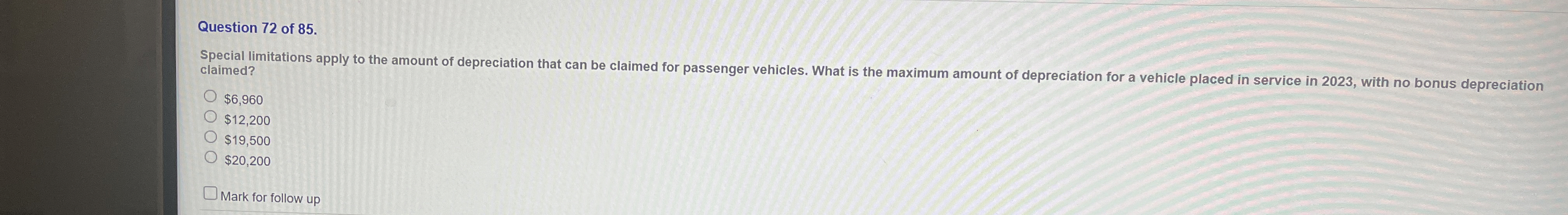 Solved Question 72 ﻿of 85.Special limitations apply to the