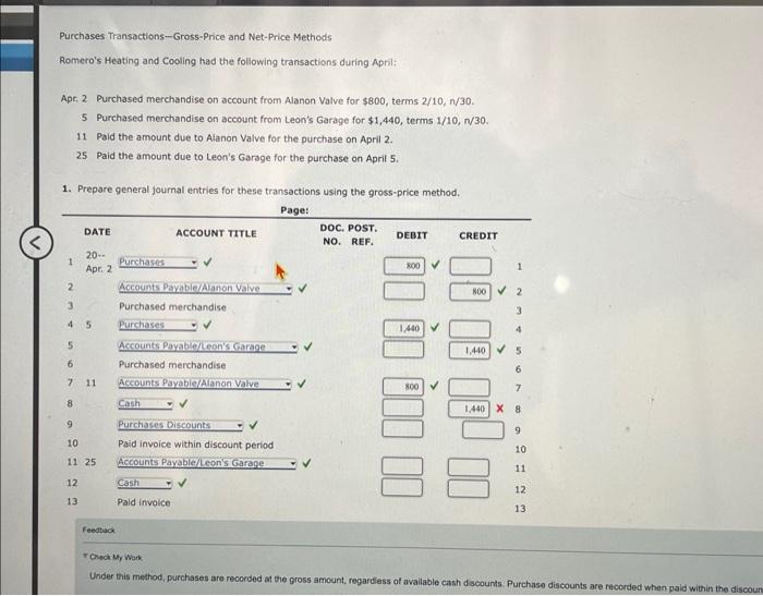 Solved Purchases TransactionsGrossPrice and