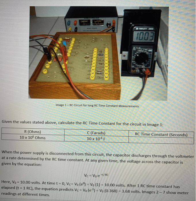 Solved Capacitor Discharge through Resistors In your lab