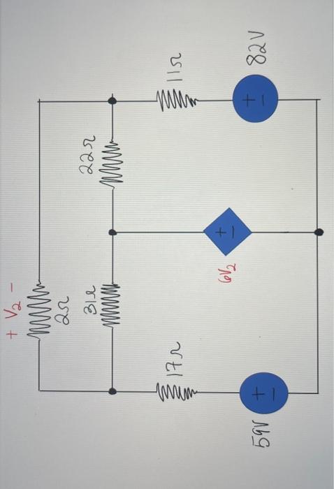 Solved given values of ohm,amperes,and voltage solve for V2 | Chegg.com