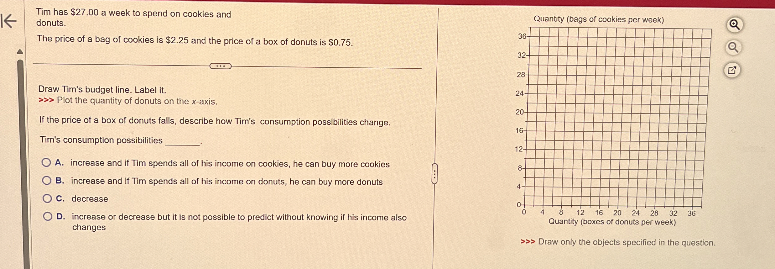 Solved Tim has 27.00 ﻿a week to spend on cookies and