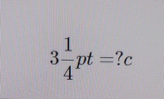 Solved 1 3-pt =?c .4" | Chegg.com
