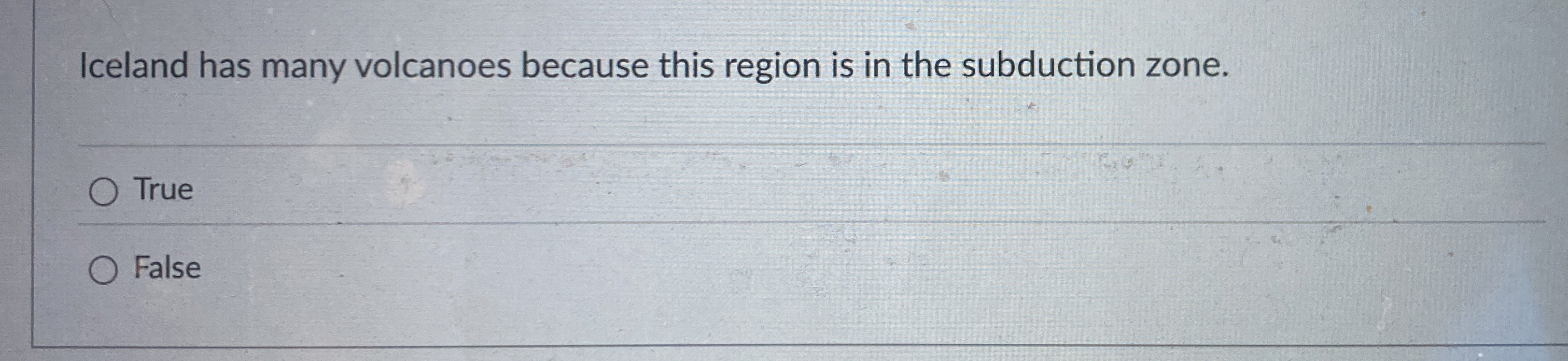 Solved Iceland has many volcanoes because this region is in