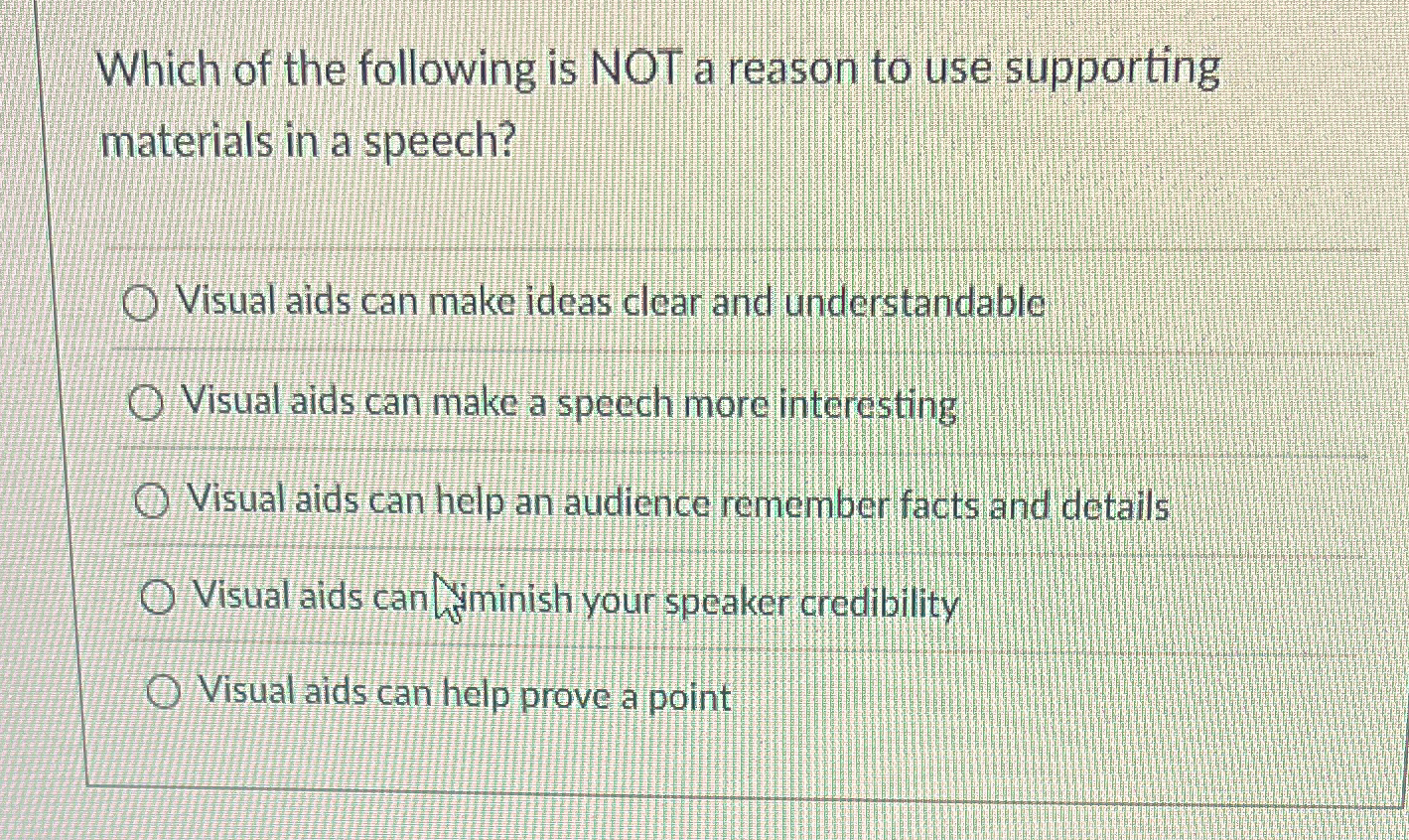 Solved Which of the following is NOT a reason to use