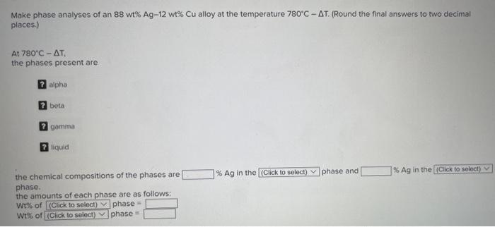 Solved Consider the binary eutectic copper-silver phase | Chegg.com