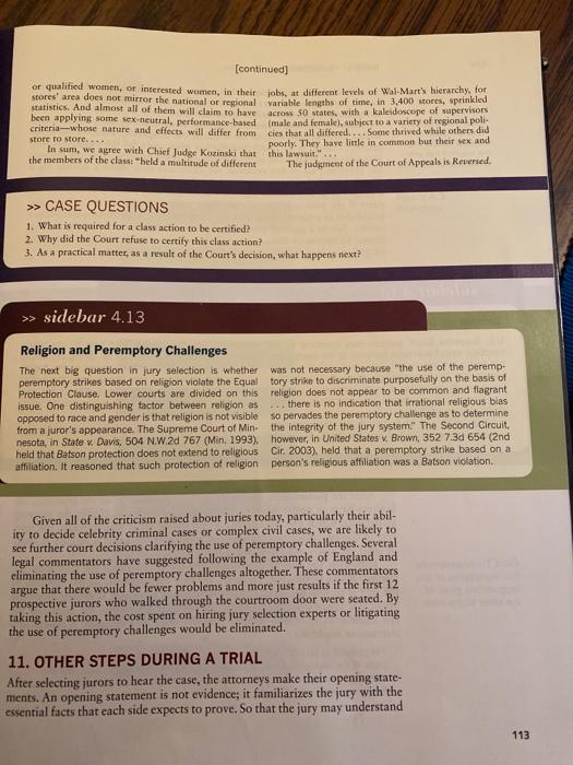 case 4.2 >> WALMART STORES, INC. V. DUKES 564 U.S.