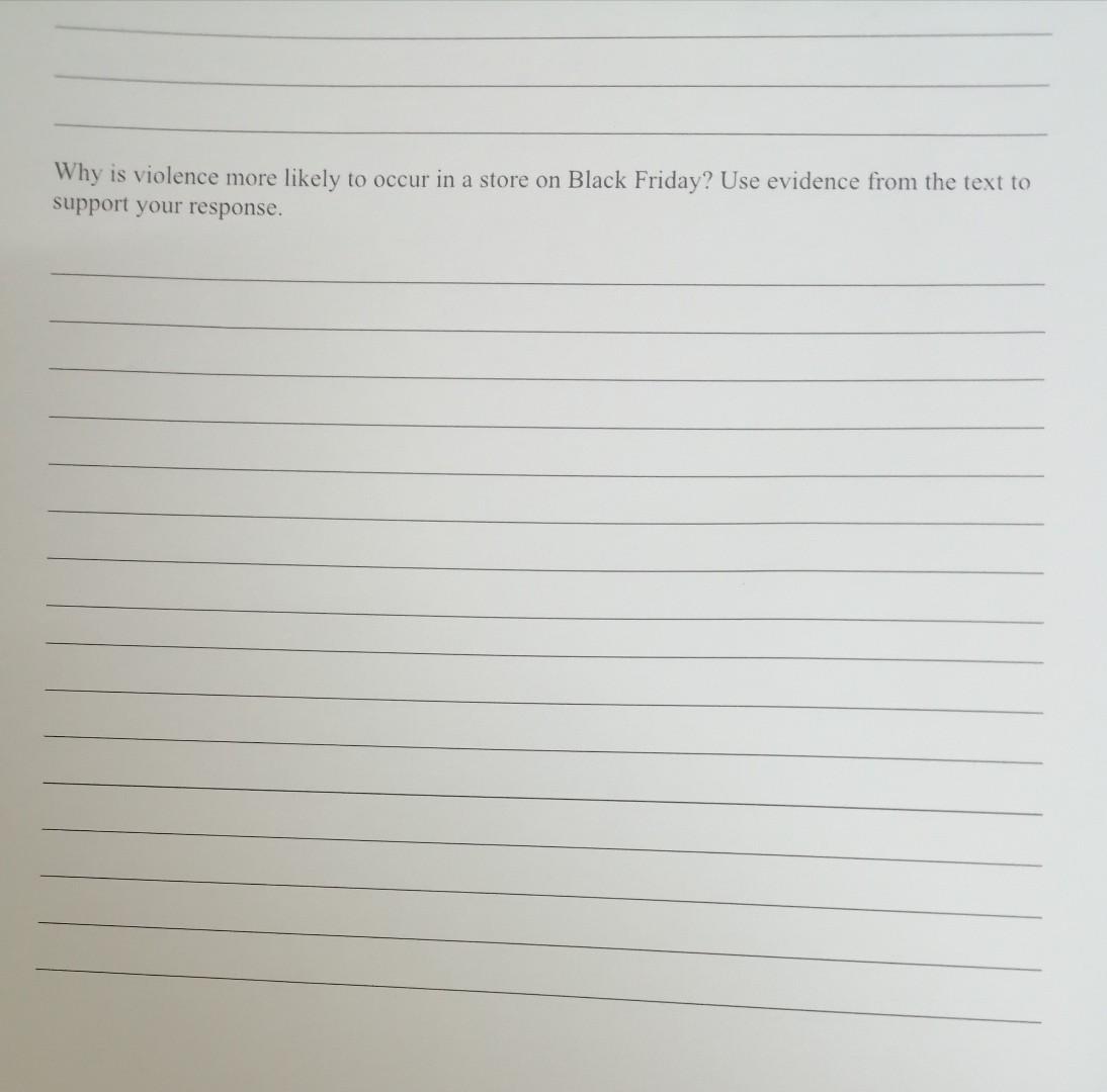 Solved Nonfiction Reading Test Black Friday Directions: Read | Chegg.com