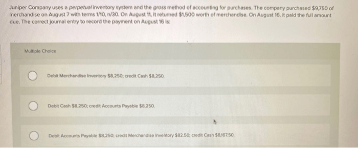 Solved Juniper Company Uses A Perpetual Inventory System