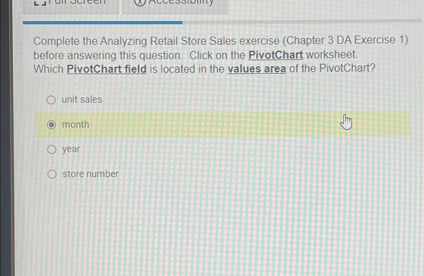 Solved Complete the Analyzing Retail Store Sales exercise