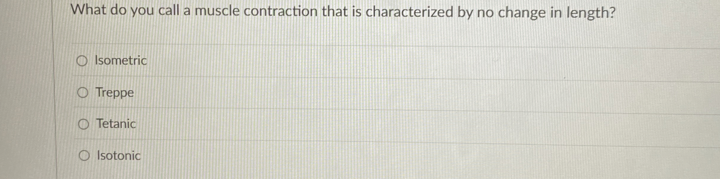 [Solved] What do you call a muscle contraction that is char