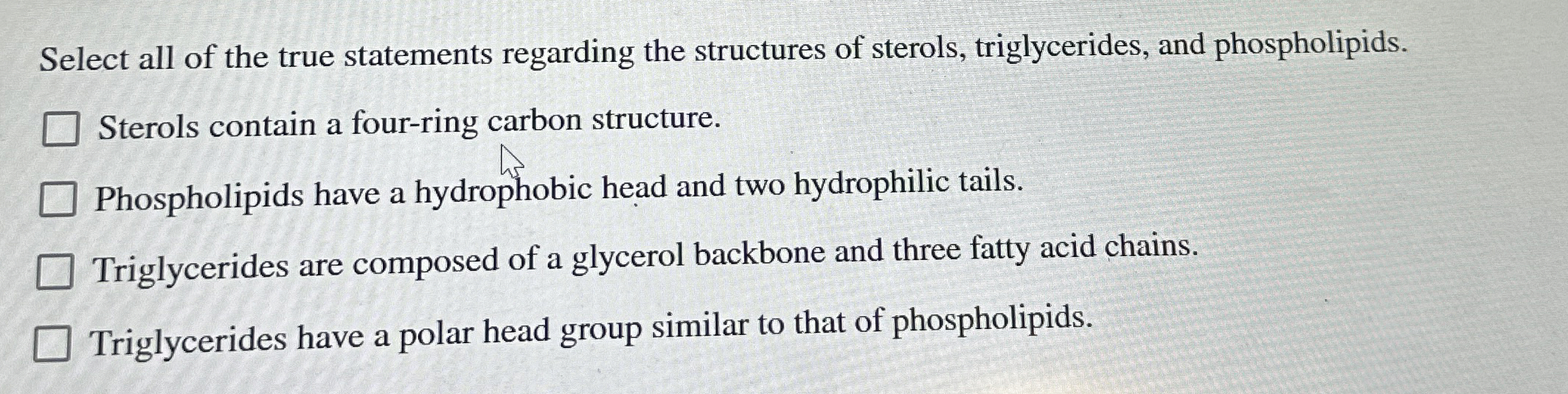 Solved Select all of the true statements regarding the