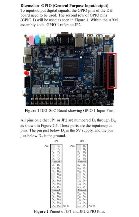 De1 Soc Pinout Gpio