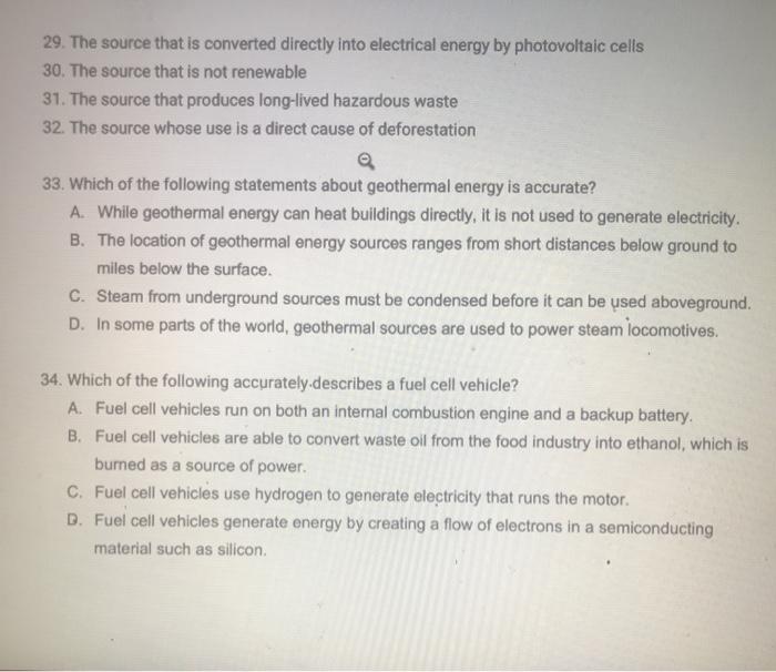 Solved 29. The Source That Is Converted Directly Into | Chegg.com
