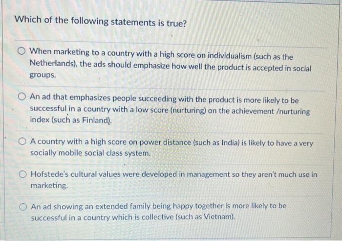 Which Of The Following Statements Is True? When | Chegg.com