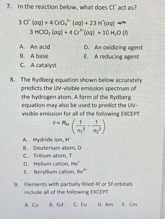 Solved 6. Which Of The Following Statements About Nuclear | Chegg.com