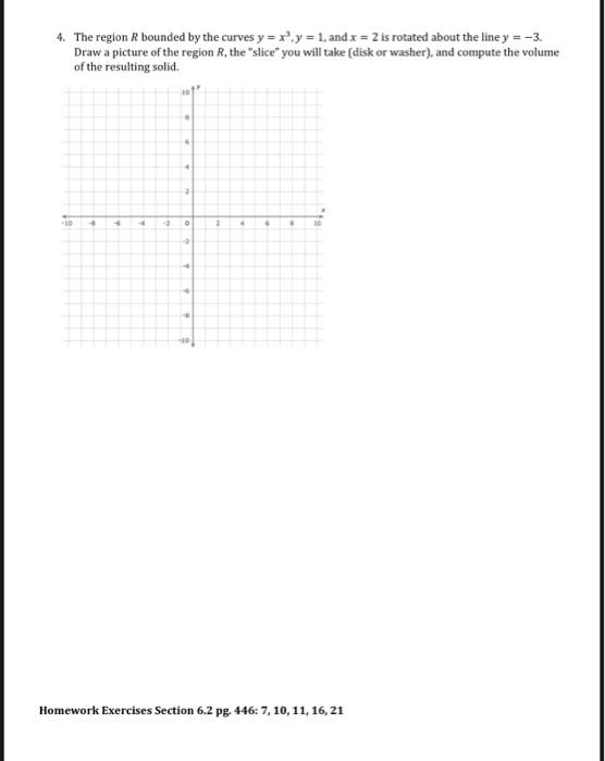 Solved MAC2312 Name: Worksheet Section 6.2 Volumes | Chegg.com