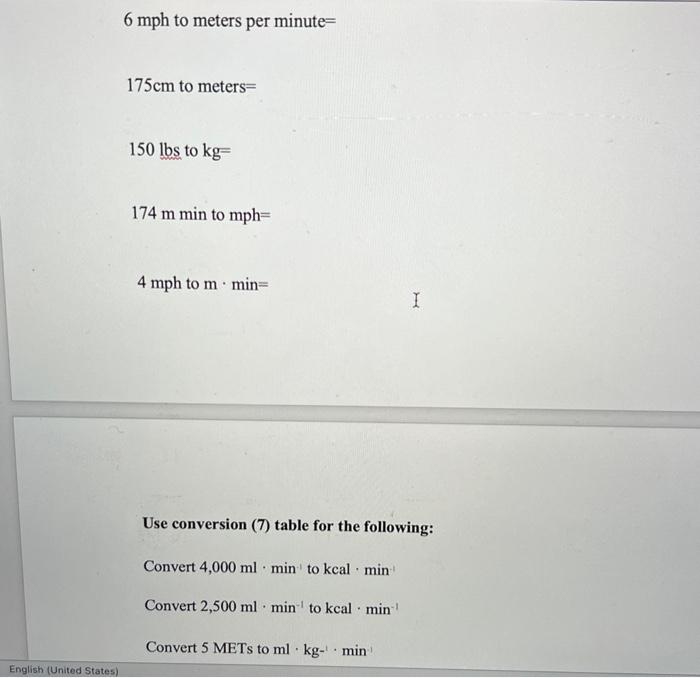 Solved Use the handouts given in class, and the conversion | Chegg.com