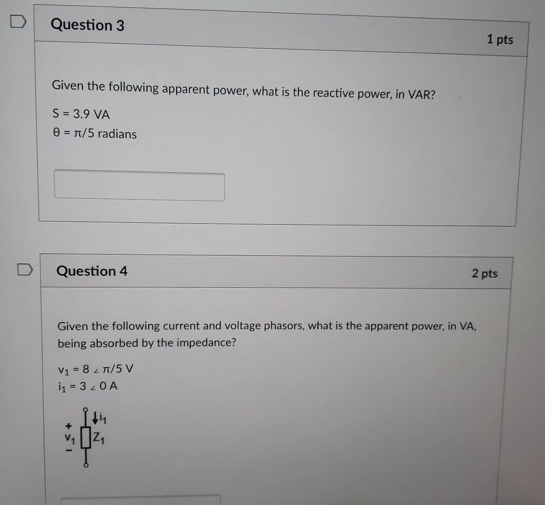 Solved An ideal inductor will always have negative real