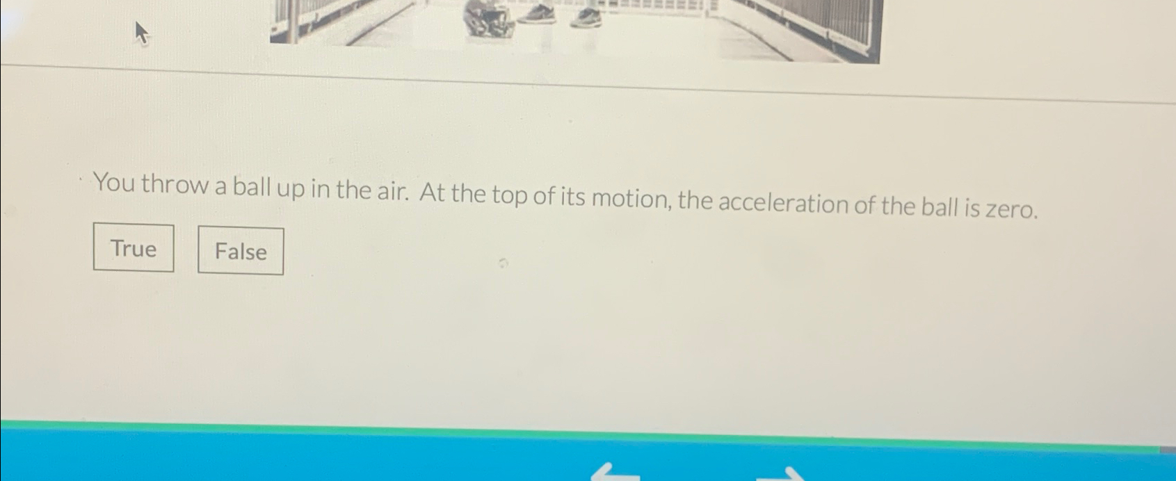 Solved You throw a ball up in the air. At the top of its