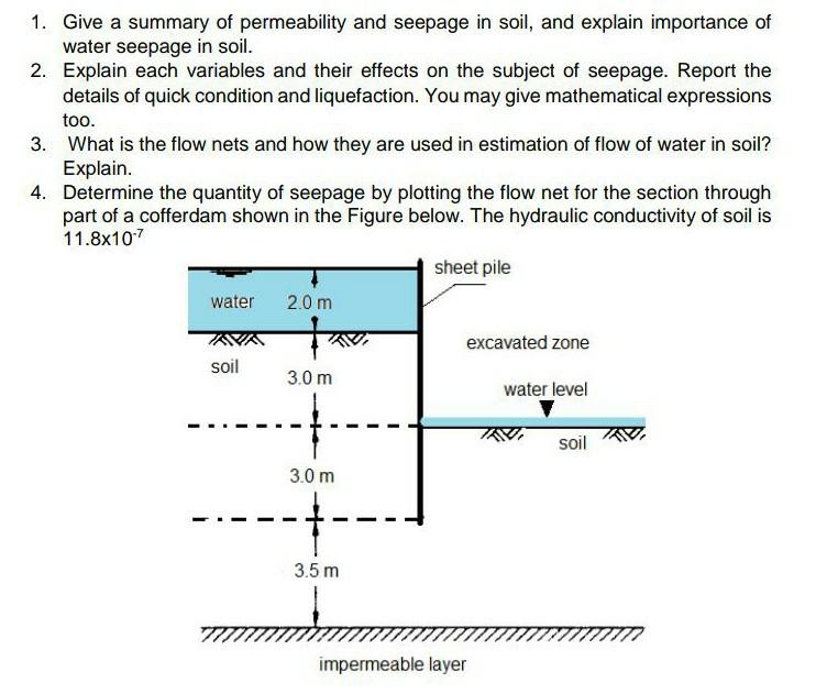 Solved Soil Mechanics, civil engineering I need to solve