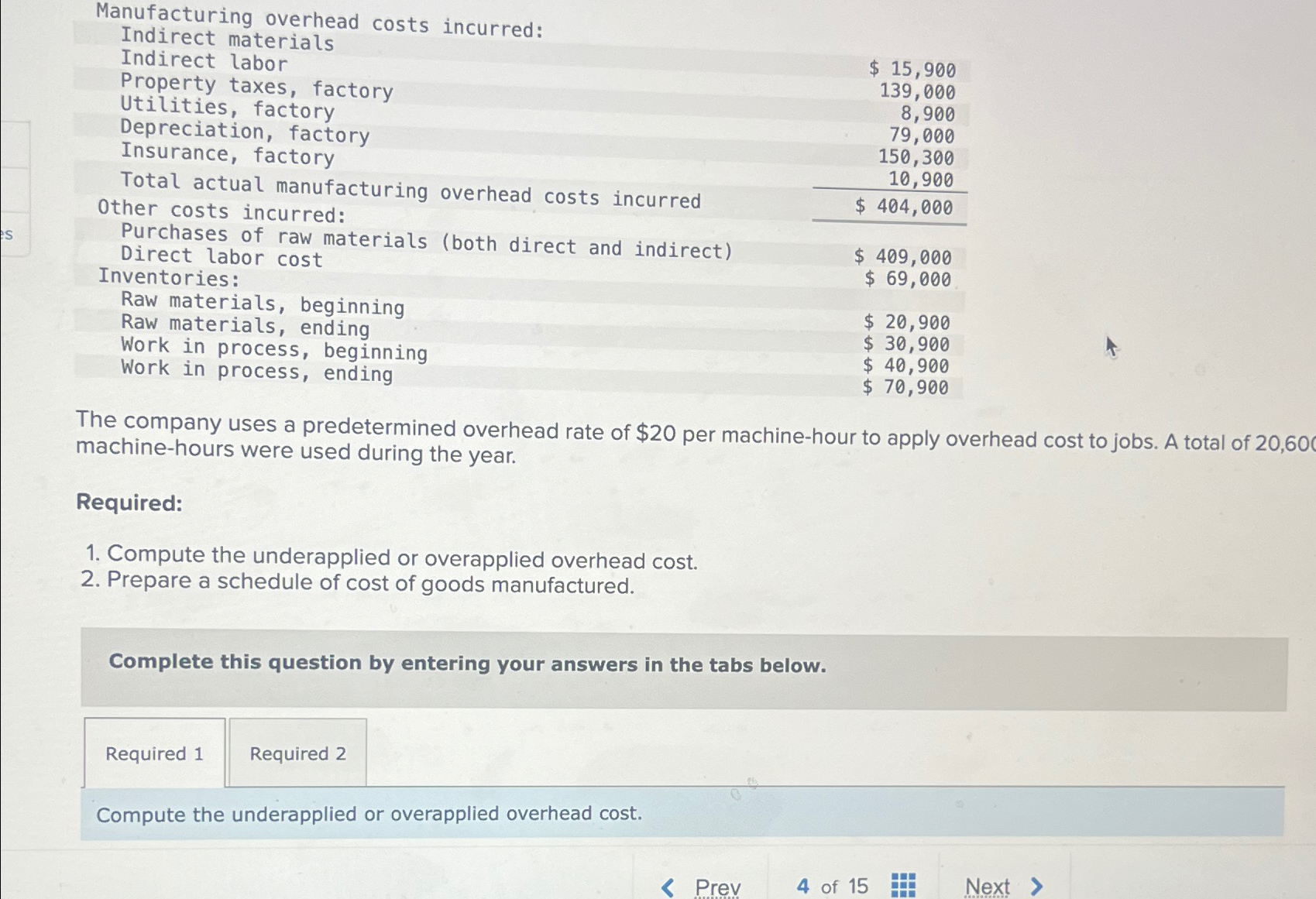 Solved \table[[Manufacturing overhead costs