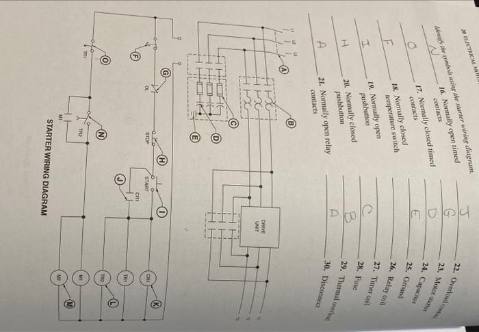 Solved xbixthich 16. Nomally open timed contacts 17. | Chegg.com