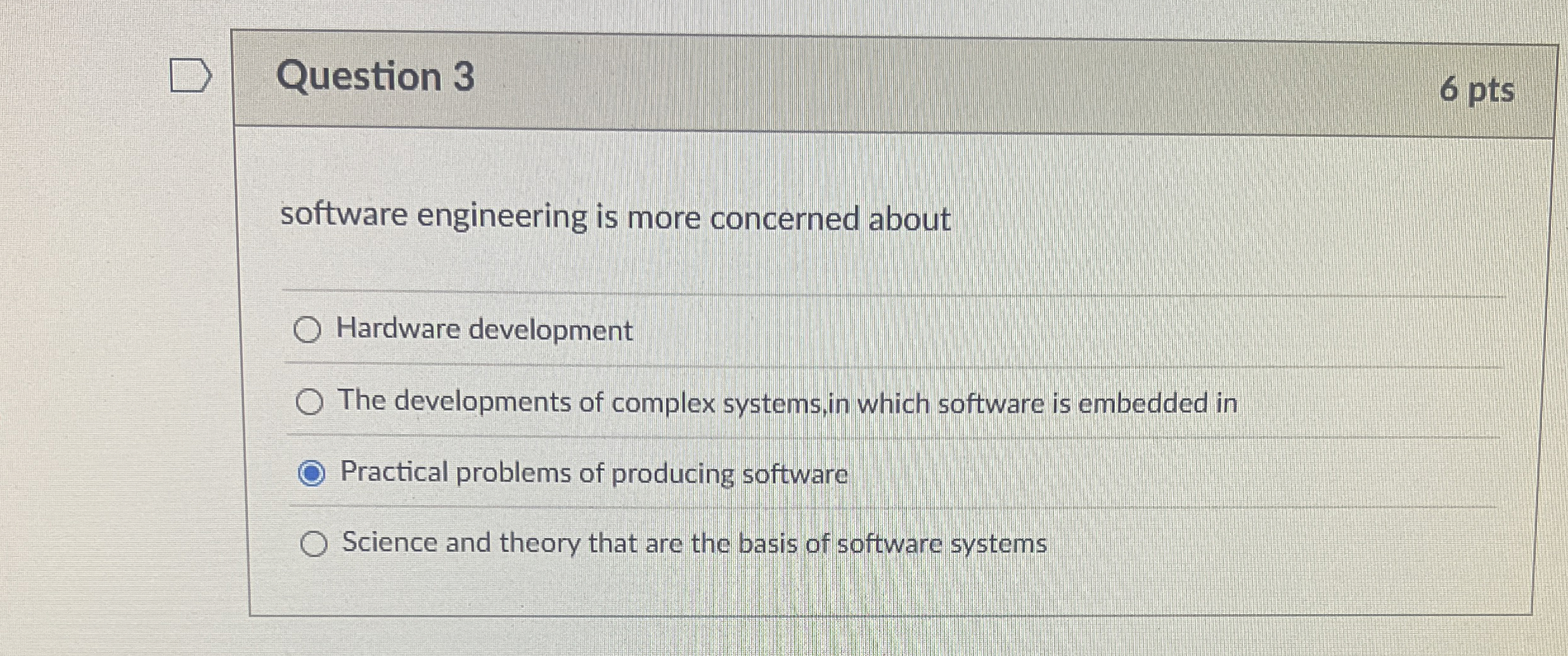 Solved Question 36 ﻿ptssoftware engineering is more