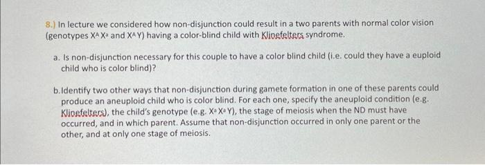 Solved 8.) In lecture we considered how non-disjunction | Chegg.com