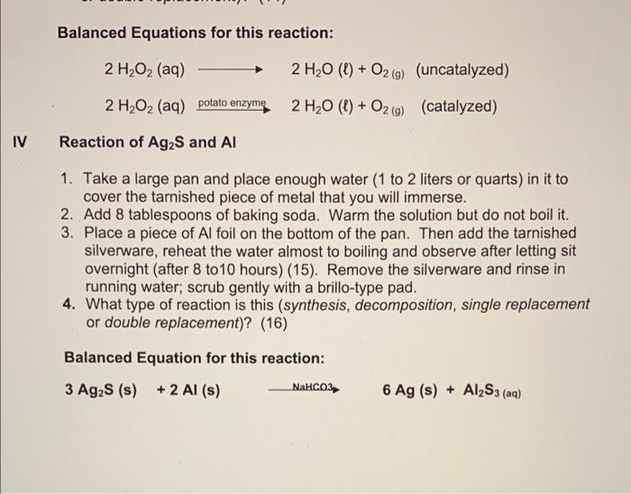 Solved LAB 5 REACTIONS A mixture of chemicals may interact