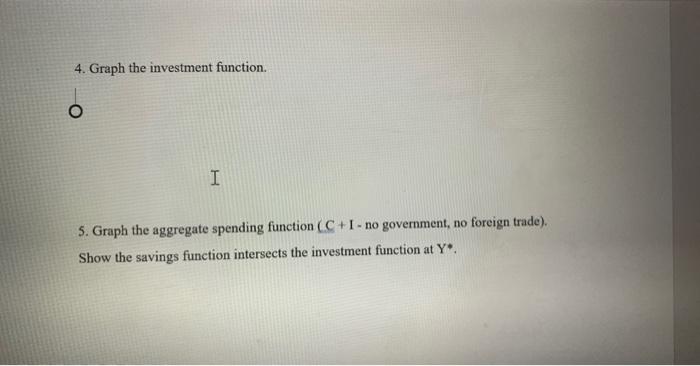 Solved 4. Graph the investment function. 5. Graph the | Chegg.com