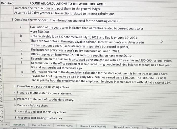 hi please answer the first requrement of this problem