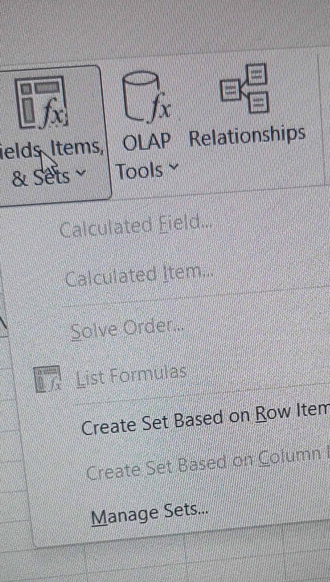Solved Why is calculated field grayed out in Excel ,how fix