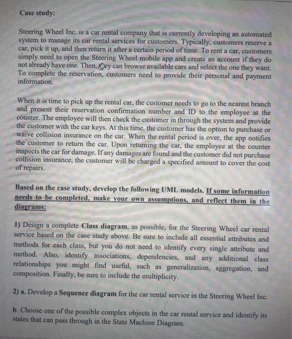 Solved but the object in the sequence diagram is not | Chegg.com