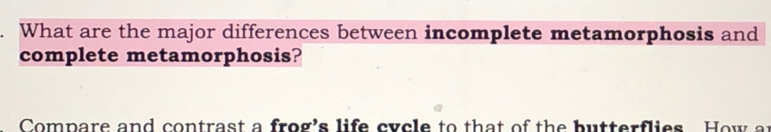 Solved What are the major differences between incomplete | Chegg.com