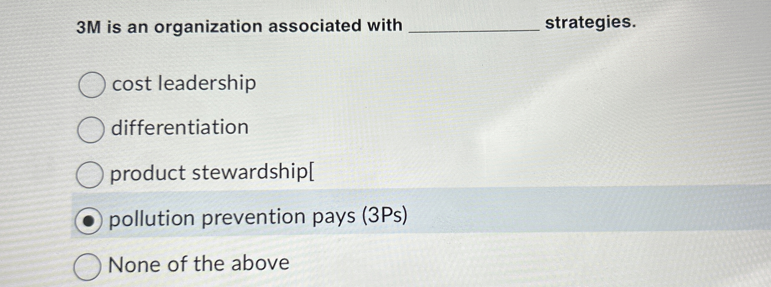 Solved 3M is an organization associated with q,