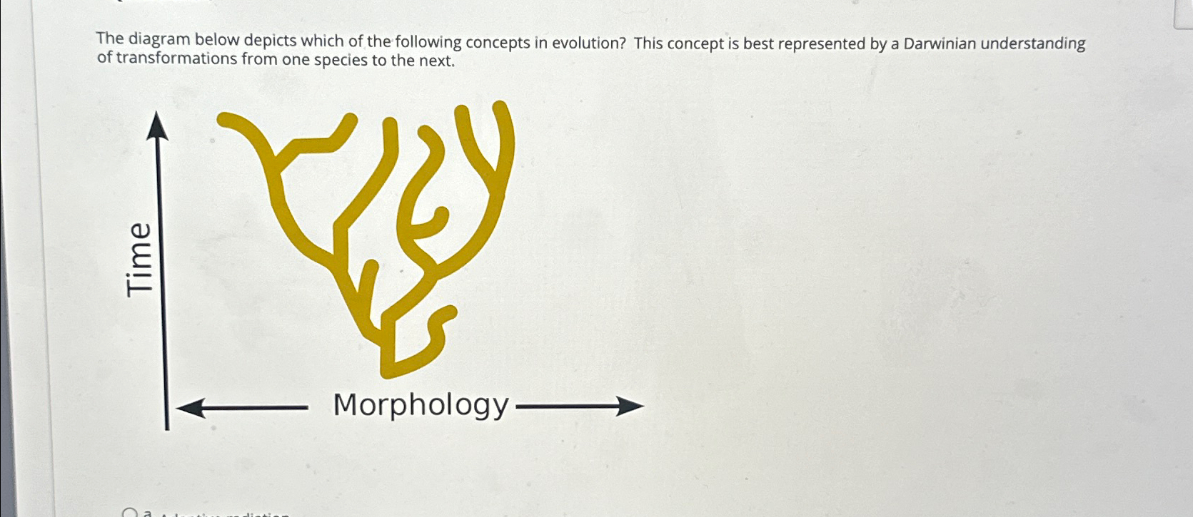 Solved The diagram below depicts which of the following | Chegg.com