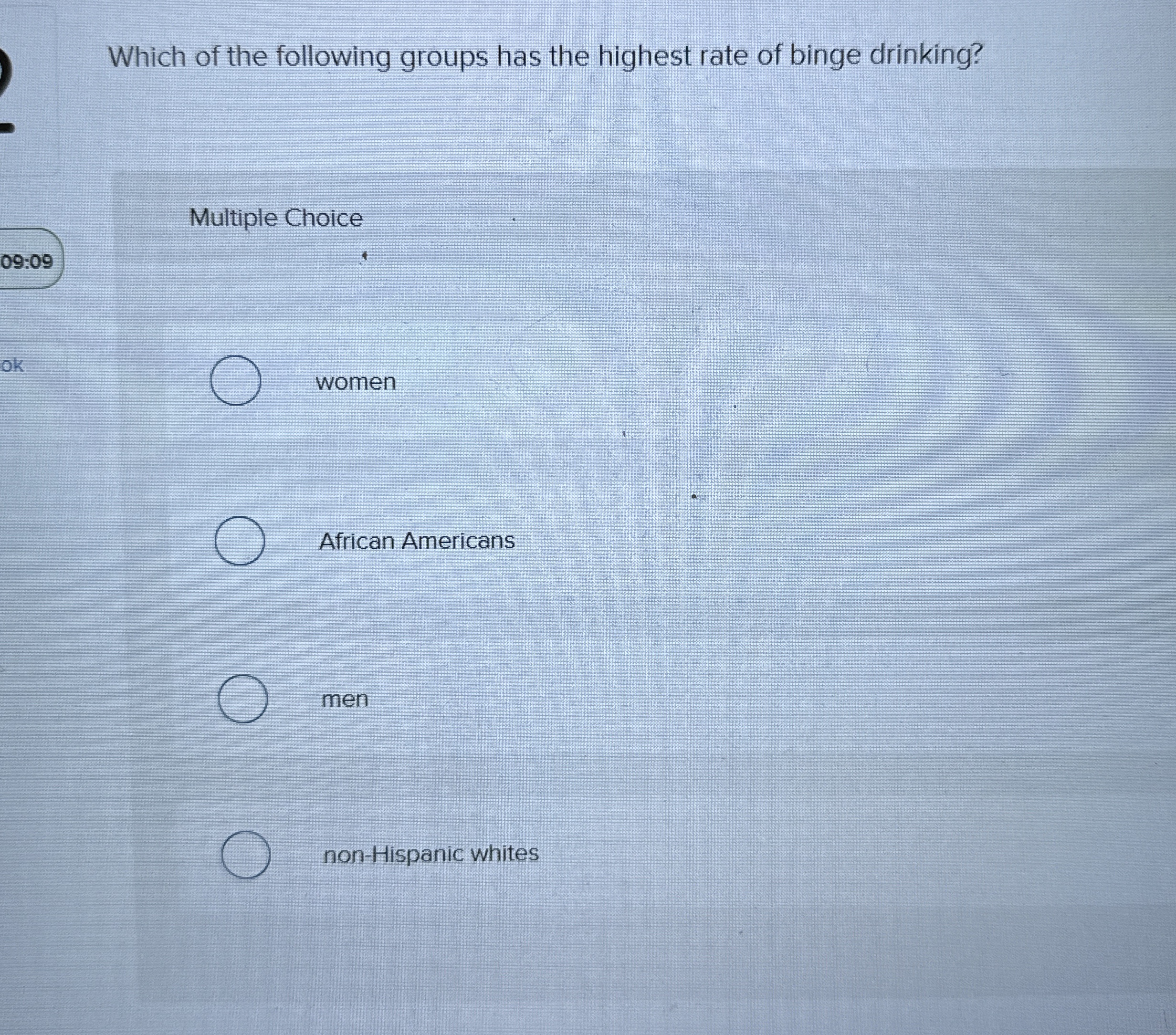 Solved Which of the following groups has the highest rate of