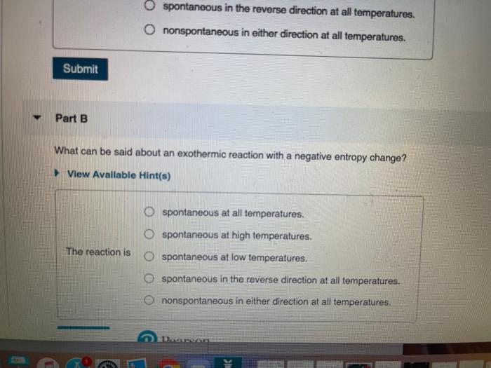 Solved What Can Be Said About An Endothermic Reaction With A | Chegg.com