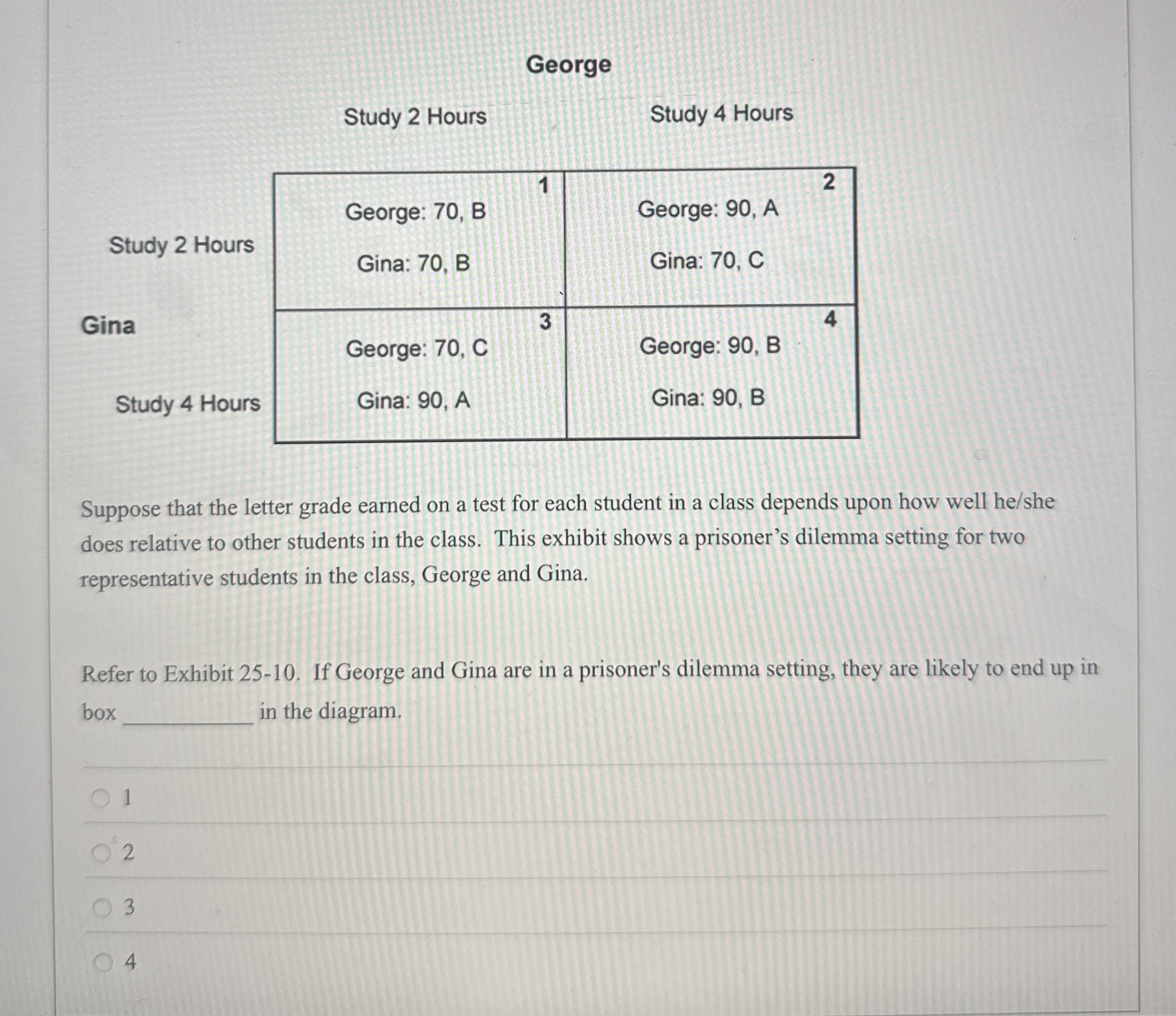 Solved 2 ﻿HoursStudy 4 ﻿Hours\table[[,Study 2