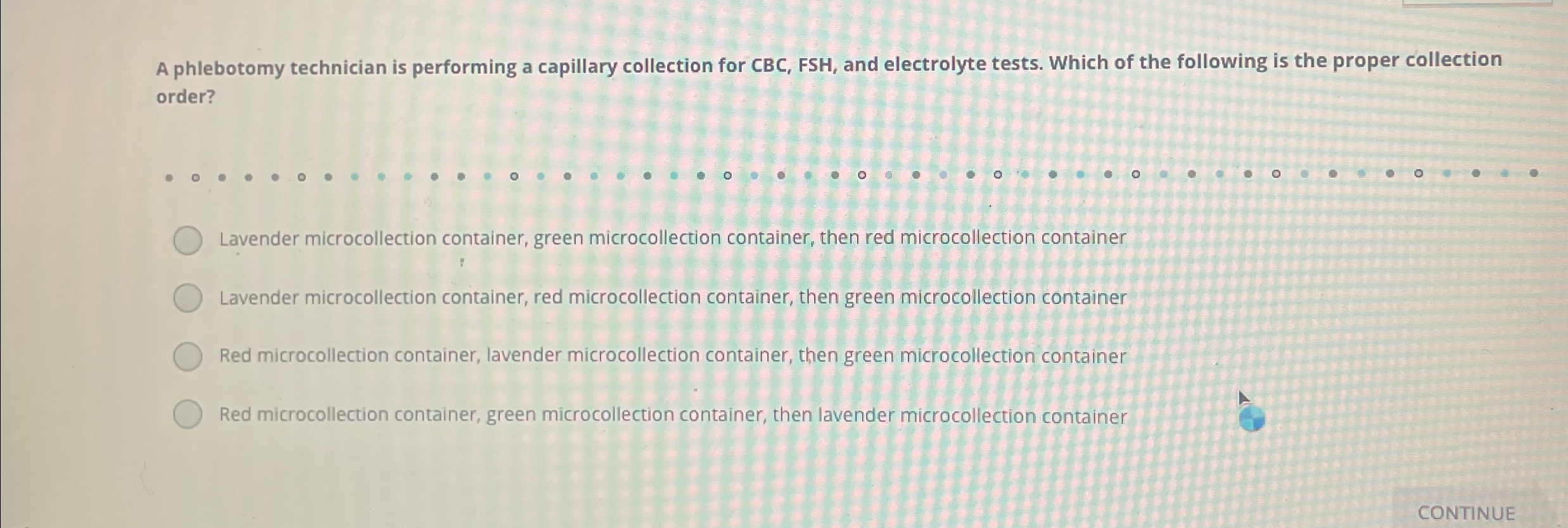 Solved A phlebotomy technician is performing a capillary