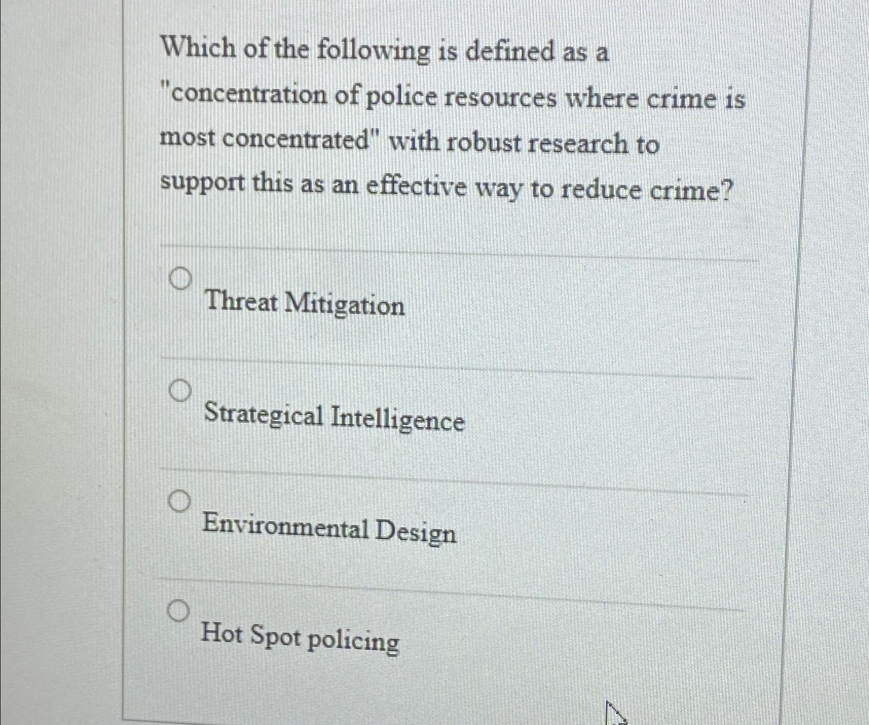 Solved Which of the following is defined as a "concentration