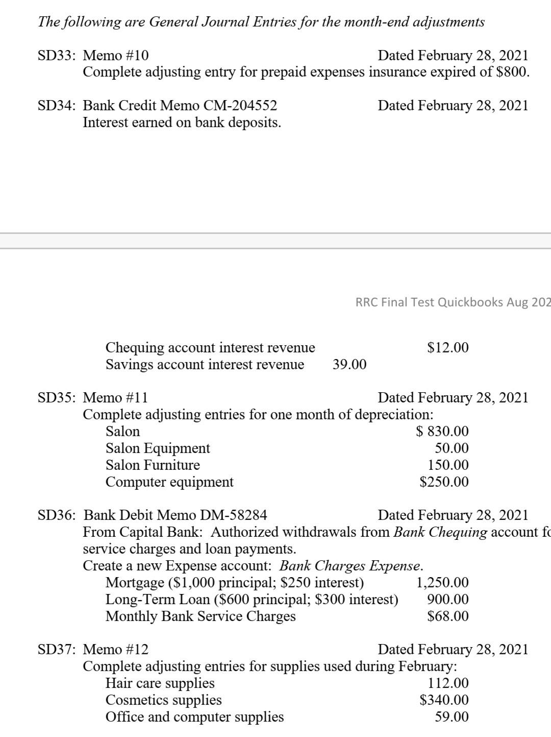 Solved The following are General Journal Entries for the