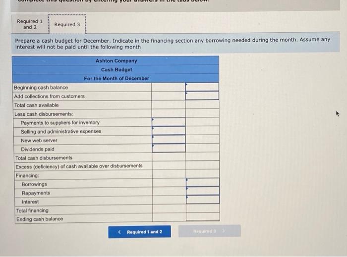 Solved Ashton Company, a distributor of exercise equipment,