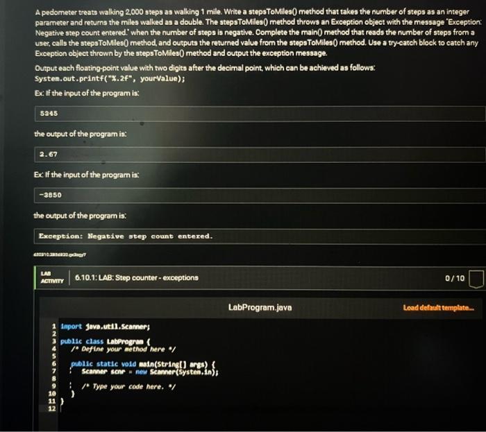 Solved A pedometer treats walking 2,000 steps as walking 1