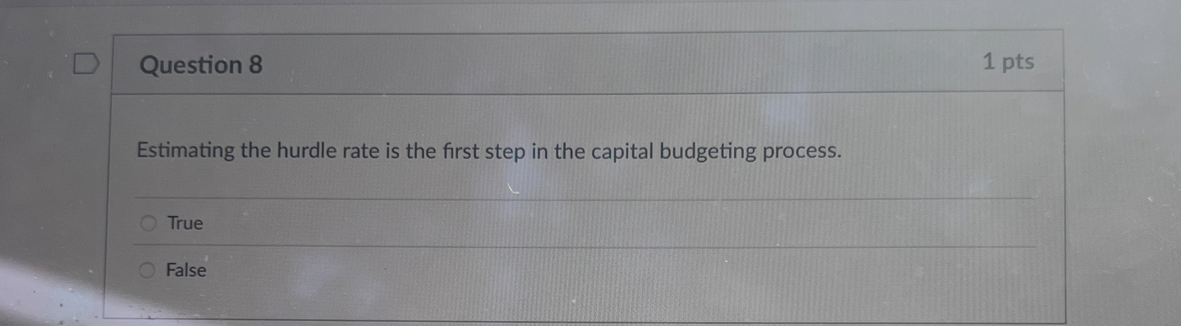 Solved Question 81 ﻿ptsEstimating the hurdle rate is the