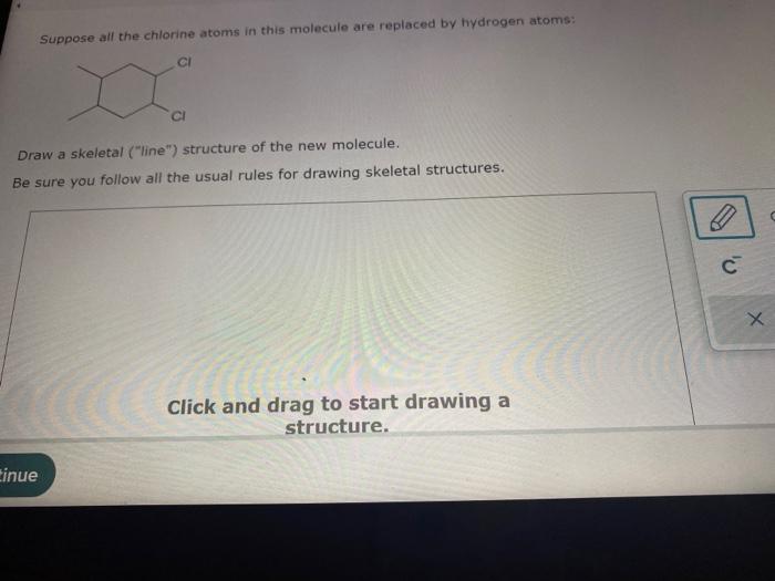 Solved Suppose all the chlorine atoms in this molecule are