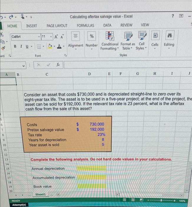 Solved ard G A 6 7 8 9 10 ♥ HOME Calculating aftertax